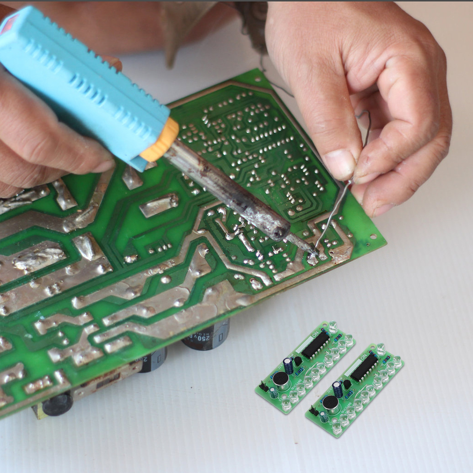Diy Electronics Board - 2Set Sound Control LED Flow Light