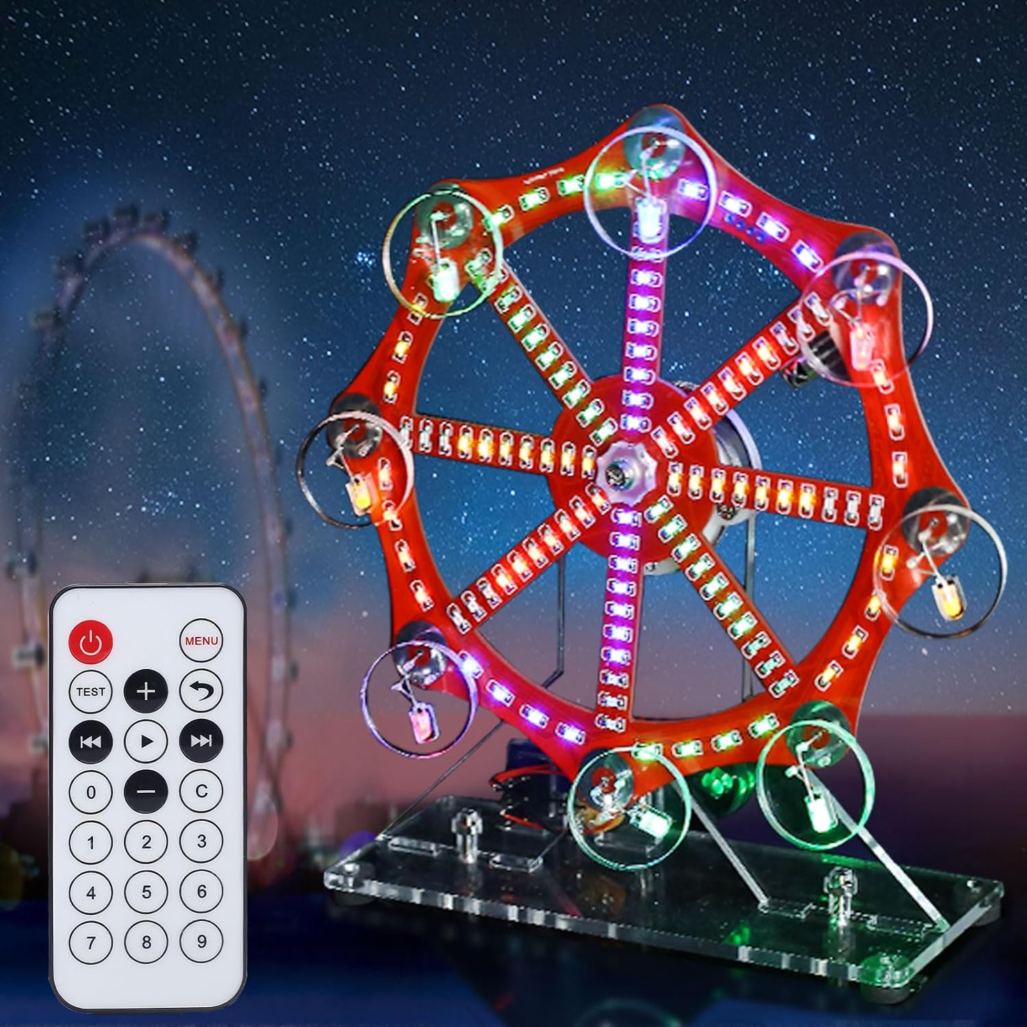 Diy Electronics India - DIY Electronic Kit LED Rotating Ferris