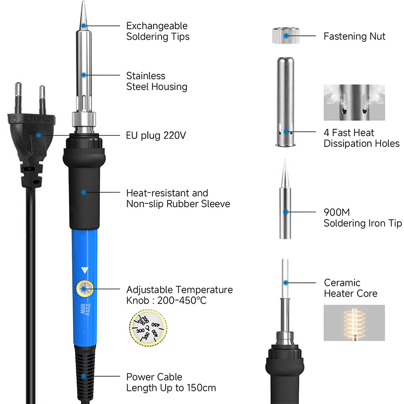 Adjustable Temp 220V 60W Elect - Diy Elektronic recension och pris