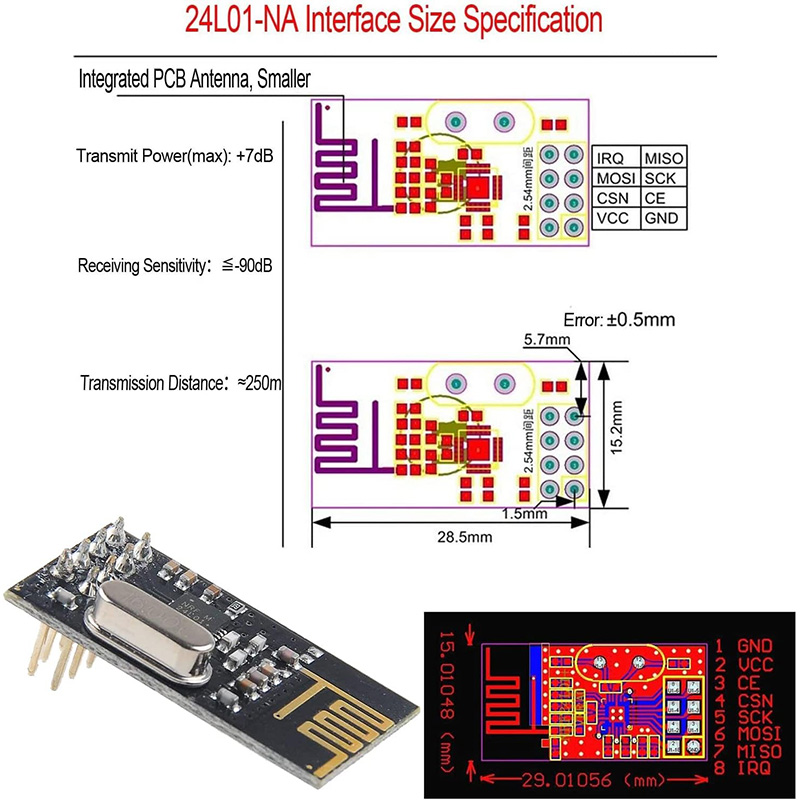 NRF24L01+ 2.4G wireless data t - Nrf24L01 Module Wireless recension och pris