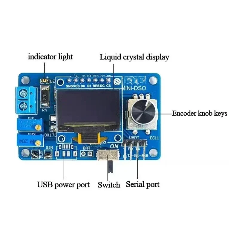 STC8K8A Microcontroller Kit DI - Oscilloscope Dso Mini recension och pris