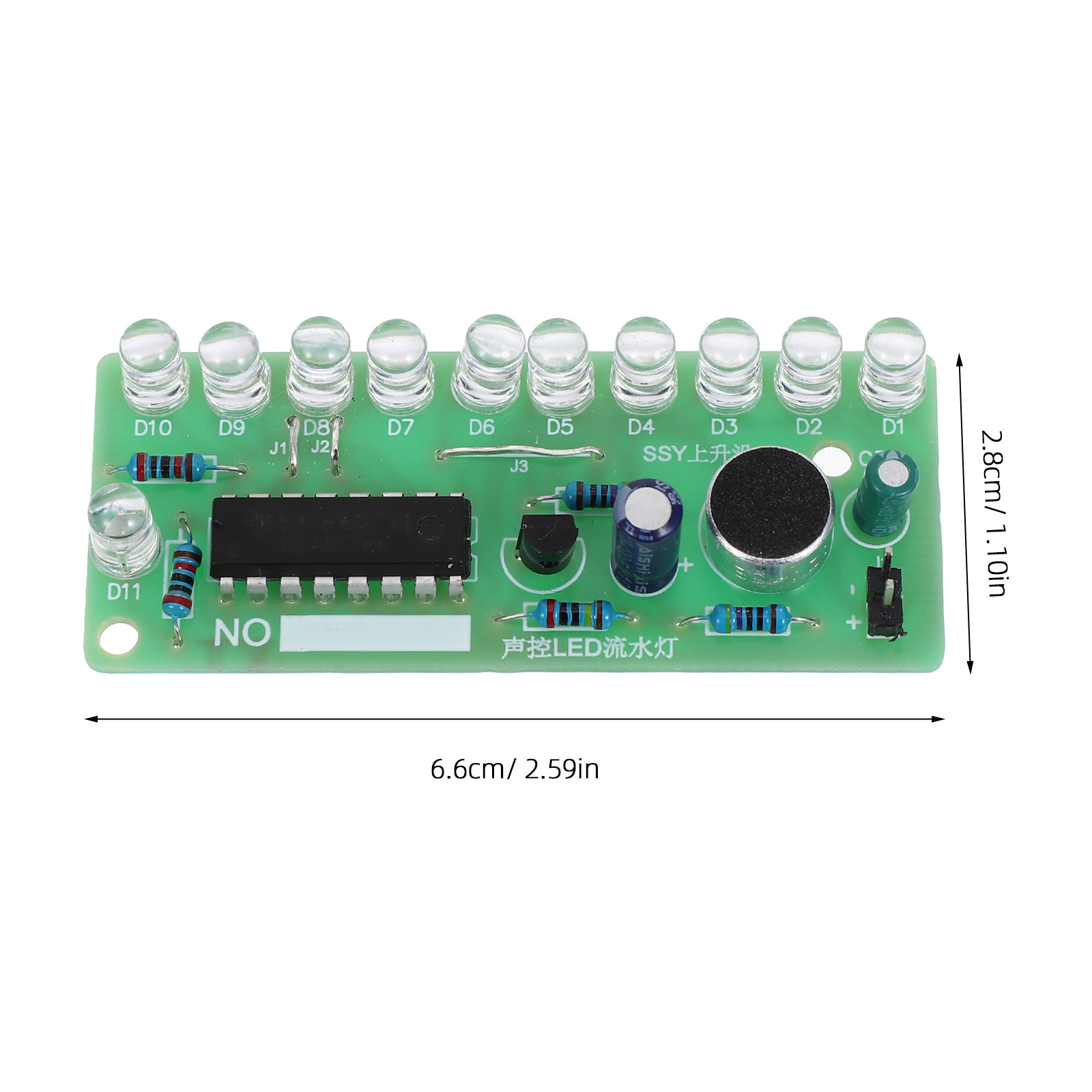 2Set Sound Control LED Flow Li - Diy Electronics Board recension och pris