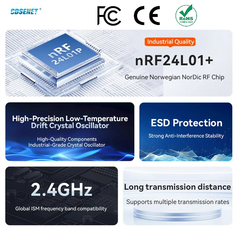 2pcs nRF24L01+ PA LNA 2.4GHz W - Nrf24L01 Module Wireless recension och pris