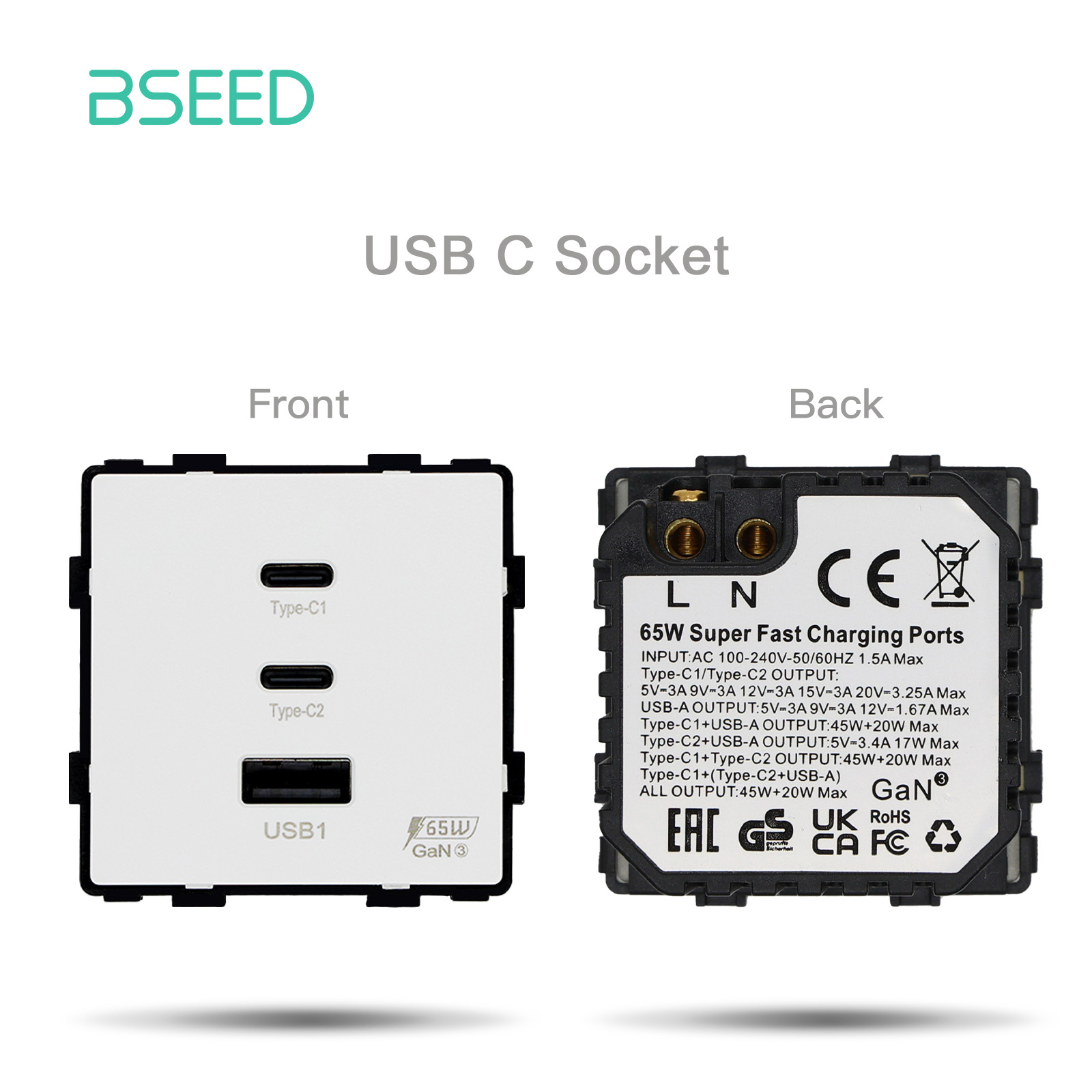 BSEED Universal Wall Sockets F - Diy Q recension och pris