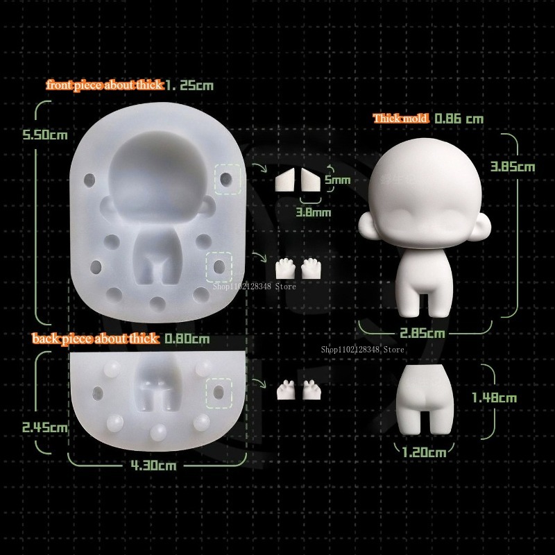 Q Version Body Model Silicone  - Diy Q recension och pris