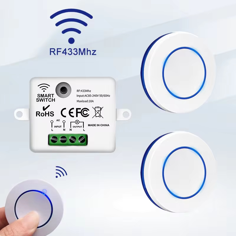 RF 433MHz Wireless Remote Cont - Diy Electronics Button recension och pris