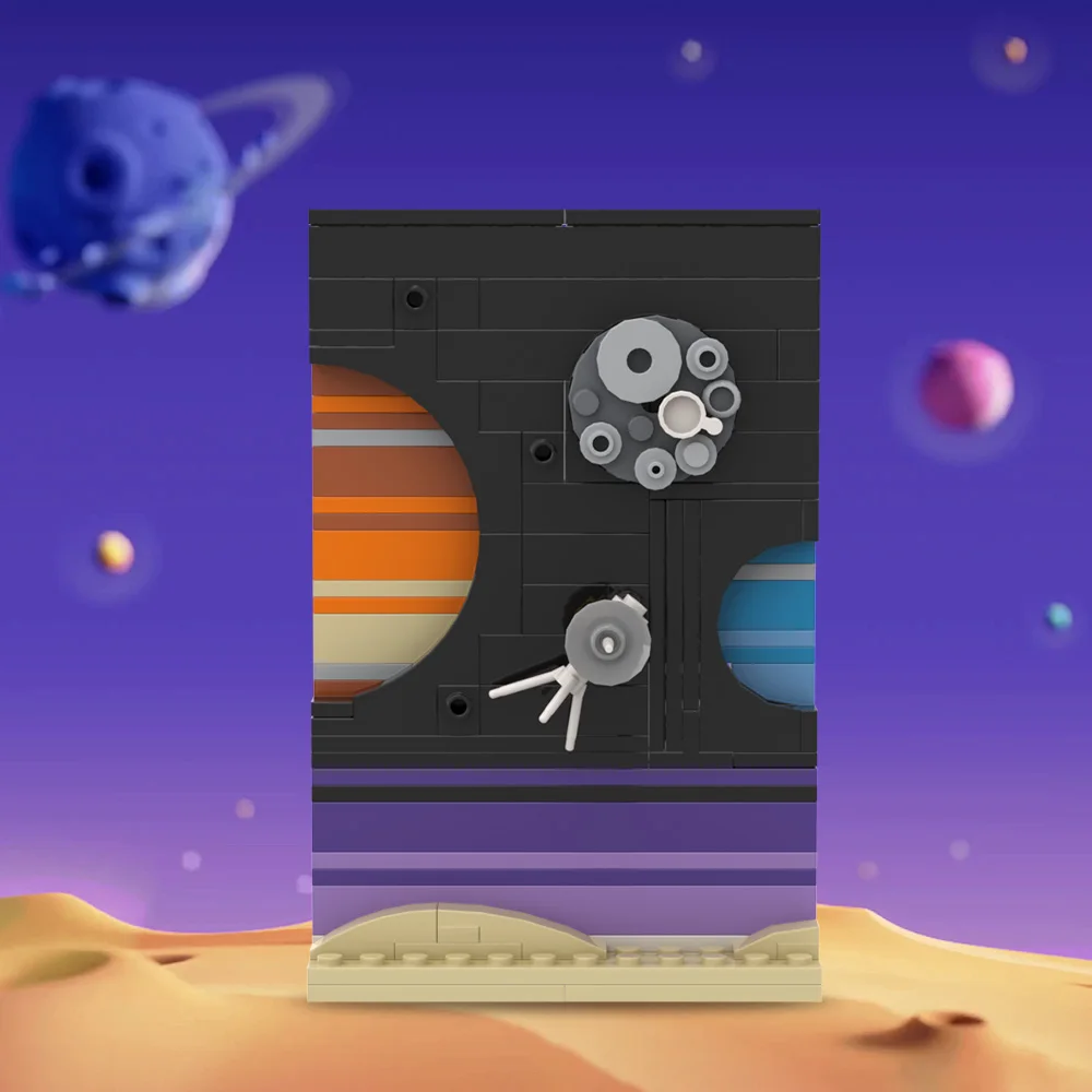 MOC Space Story Postcard Model - Diy Electronics Art recension och pris