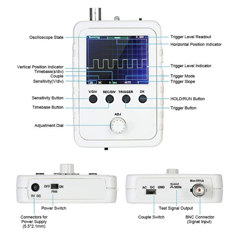 Portable TFT Digital Mini Osci - Oscilloscope Dso Mini recension och pris