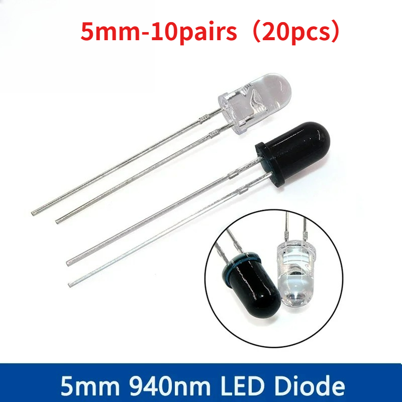 10-30Pairs 5mm 940nm IR LED Di - Diy Electronics India recension och pris