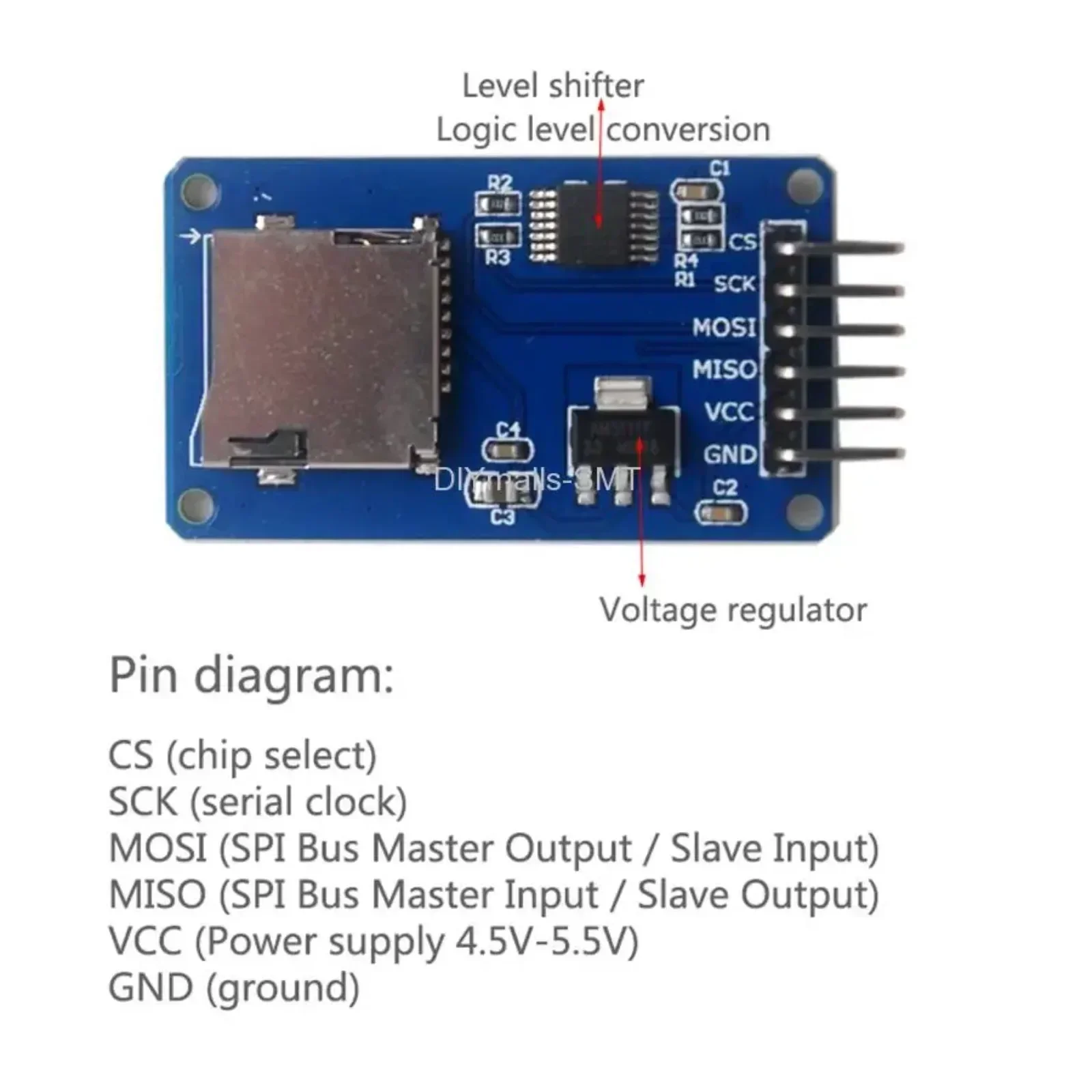 5PCS Micro SD Card Module With - Sd Card Module Spi recension och pris