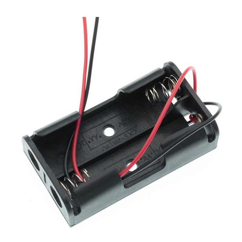 AAAEL-100Pcs 2AA Battery Case  - Diy Electronics Power Supply recension och pris