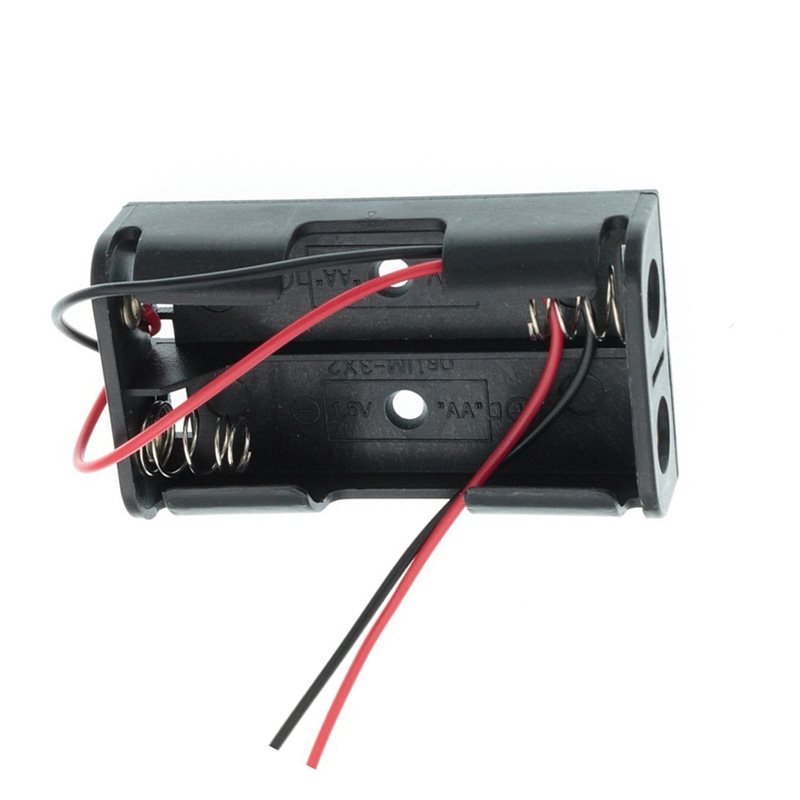AAAEL-100Pcs 2AA Battery Case  - Diy Electronics Power Supply recension och pris