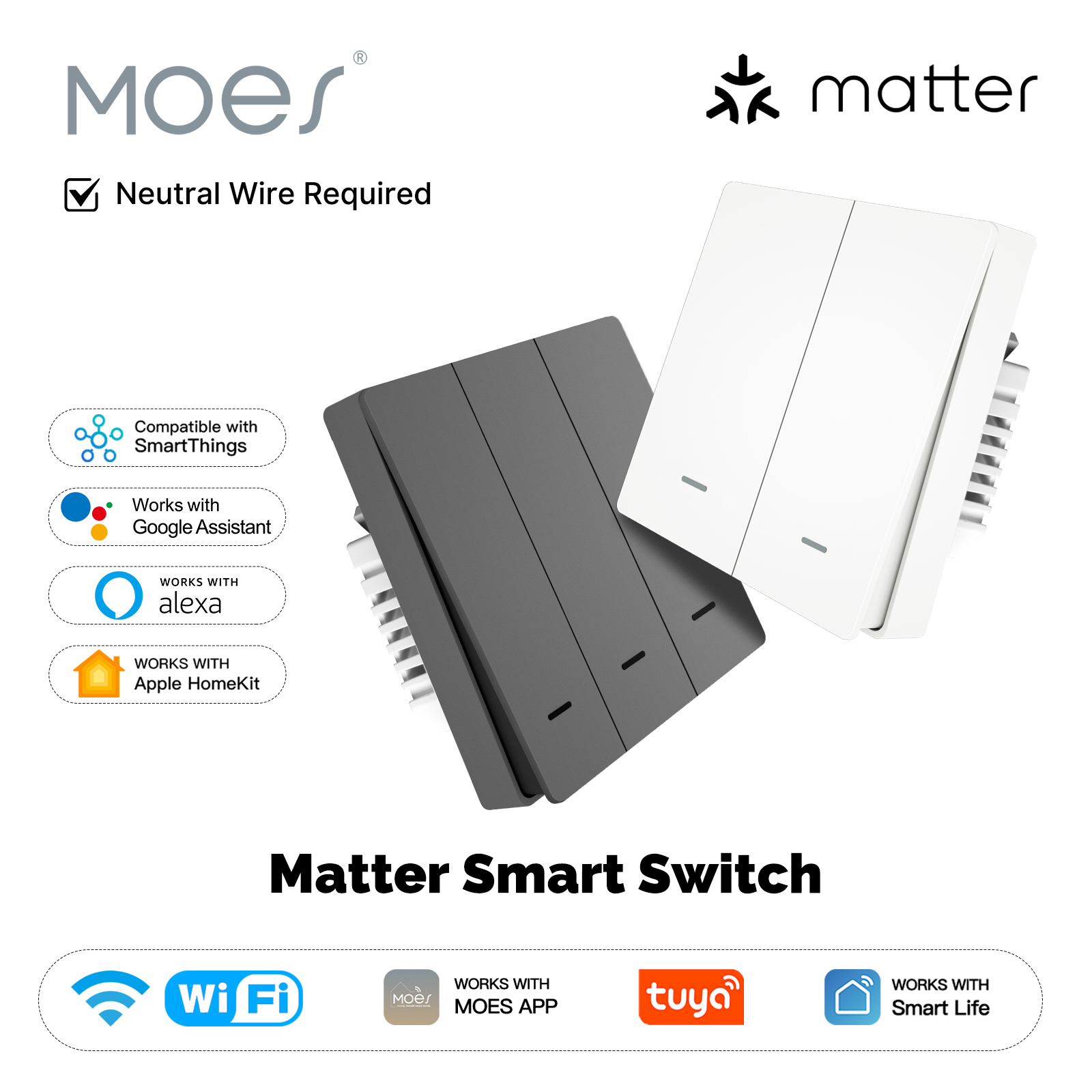 MOES Matter Tuya WiFi Smart Li - Diy Electronics Button recension och pris