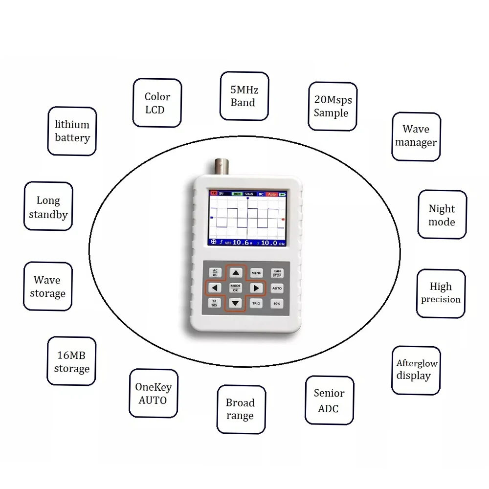 USB Handheld Mini Portable 5M  - Oscilloscope Dso Mini recension och pris