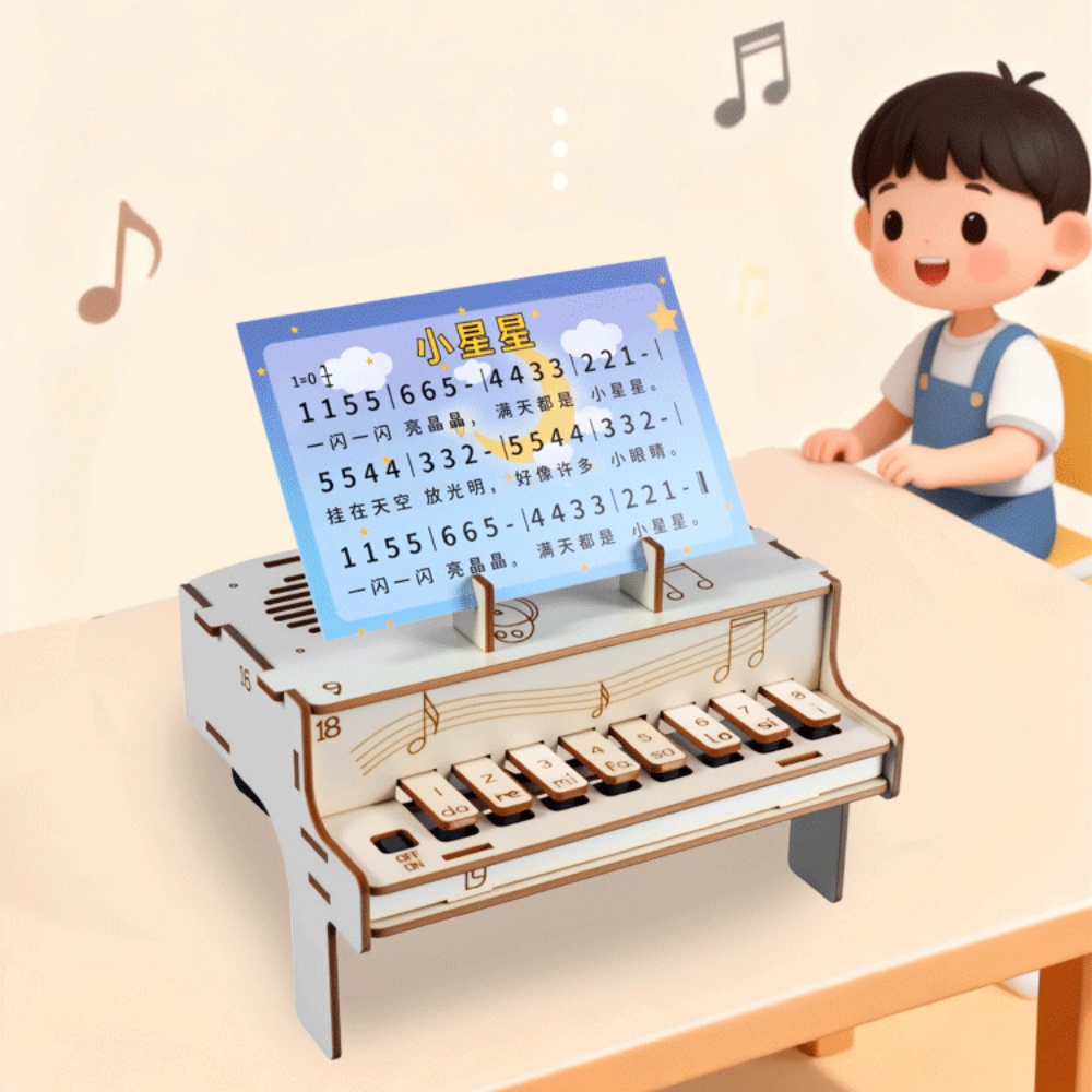 DIY Wooden Electronic Piano Mo - Diy Elektronic recension och pris