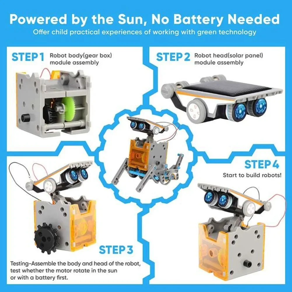 13 in 1 Solar Powered Robot Sc - Diy Electronics Gifts recension och pris