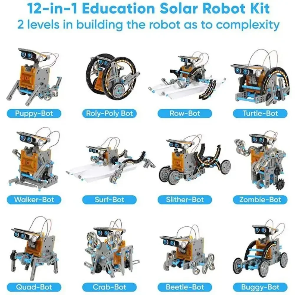 13 in 1 Solar Powered Robot Sc - Diy Electronics Gifts recension och pris